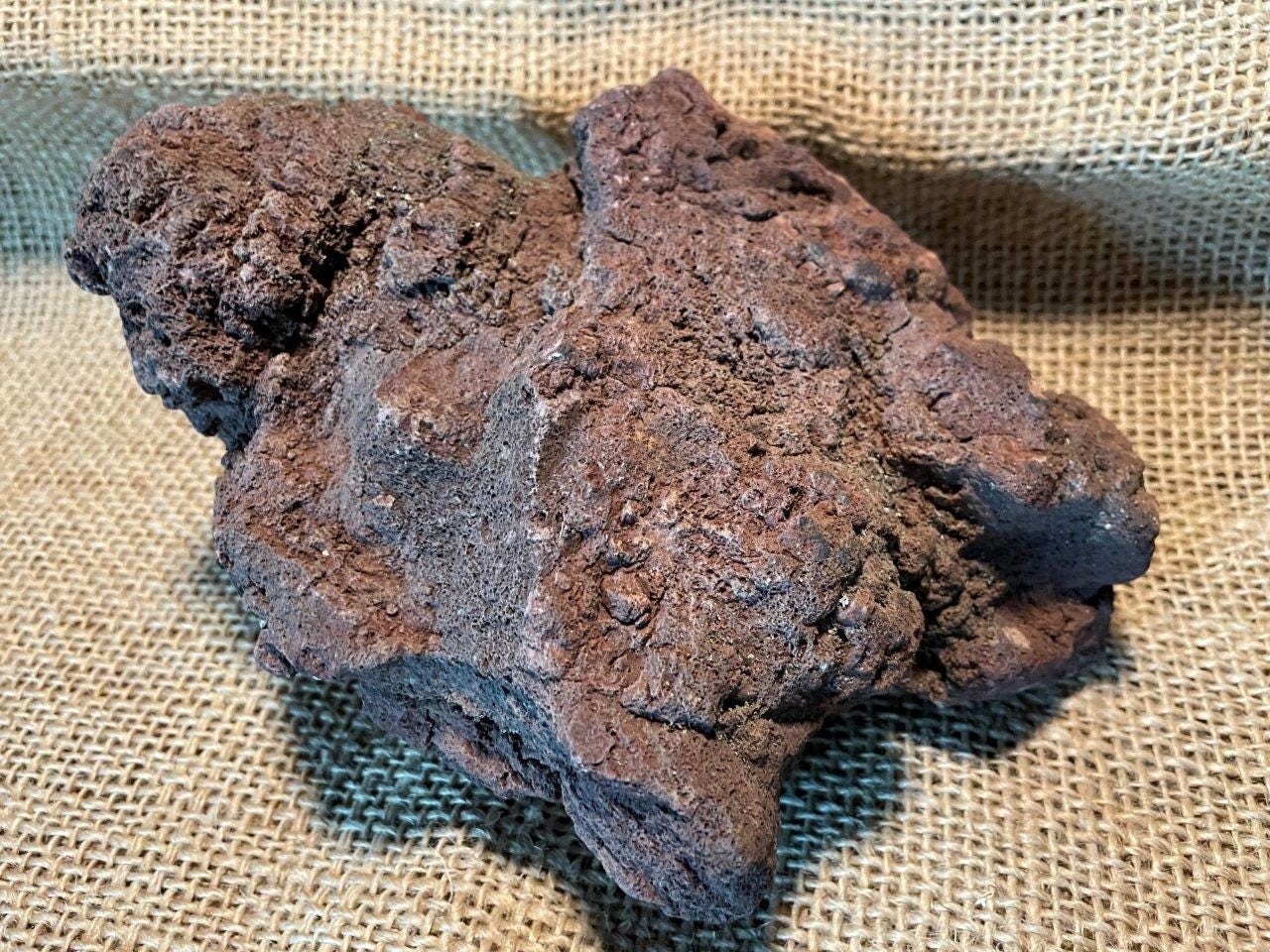 One Large Red Lava Rock – Perfect for Aquariums ,Terrariums, Succulents