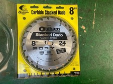 8" Oldham Carbide Stacked Dado Blade Table Saw Set 5/8" arbor RIDGID Delta etc