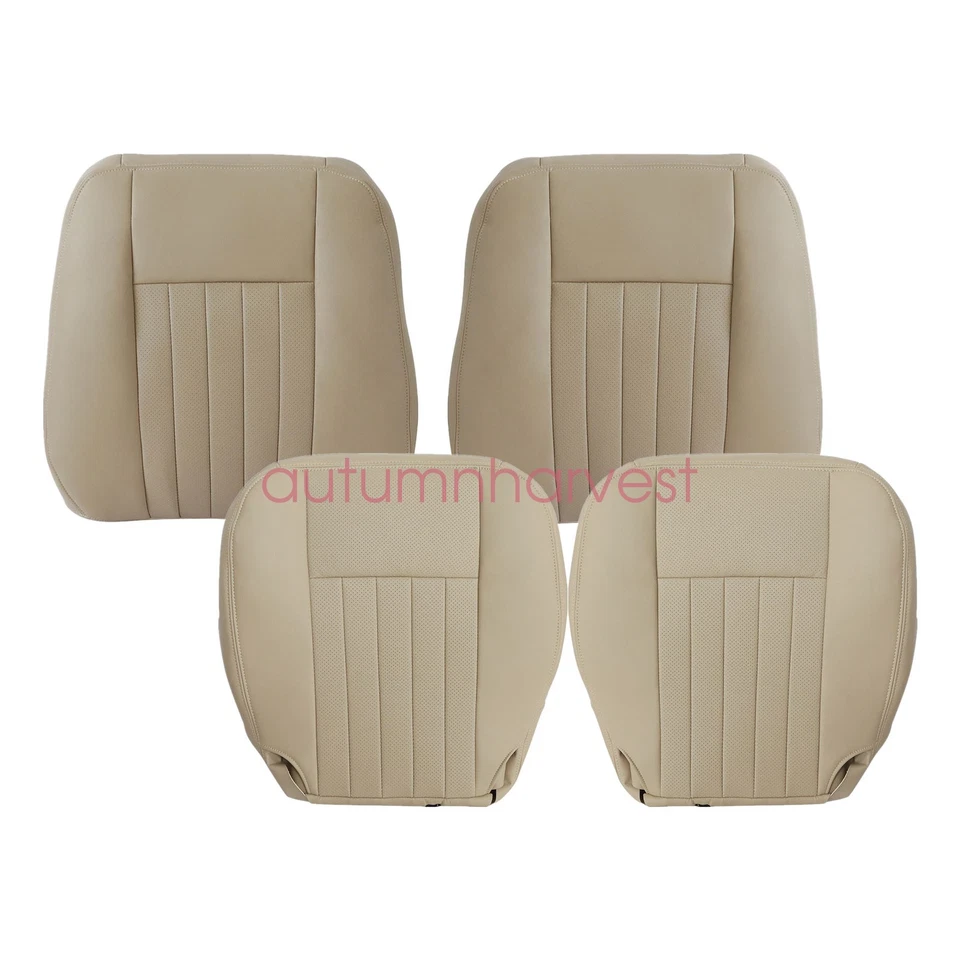 Cubierta de asiento de cuero tostado para Lincoln Navigator 2003-06 ambos lados superior/inferior Foto 2 de 4