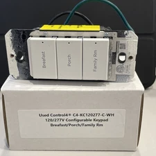 Control4 C4-KC120277 Wireless Configurable Keypad - White