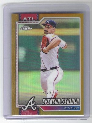 SPENCER STRIDER 2026 Topps Chrome Gold Refractor /50