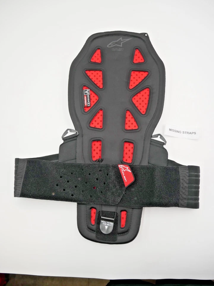 Protector trasero celular Alpinestars Nucleon KR-1 humo/negro/rojo tamaño mediano Foto 4 de 4