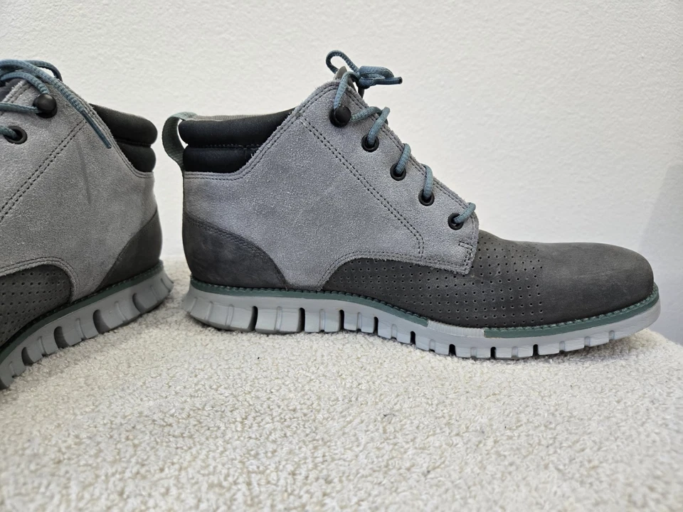 COLE HAAN Zerogrand замшевые ботинки серый нубук туфли мужской размер 8-Chukka Grand OS - Изображение 4 из 4