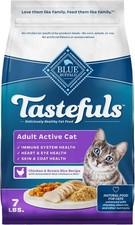 Blue Buffalo Tastefuls Natural Dry Food for Active Adult 7 Pound (Pack of 1) 6.12 per pound