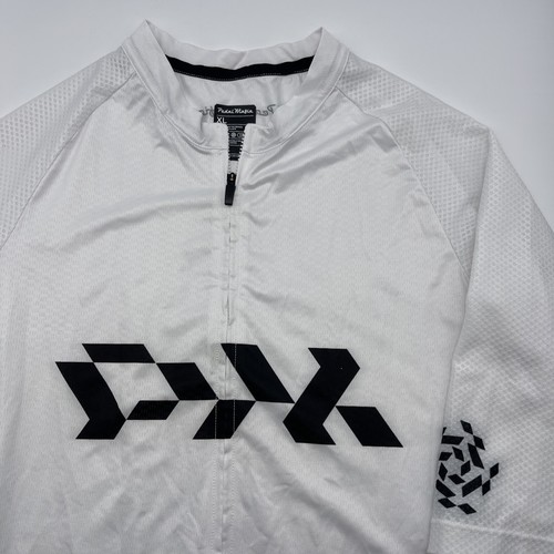 Pedal Mafia Core Radtrikot Herren X Large weiß Kurzarm Taschen