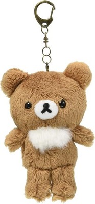 San-X Rilakkuma Plush Keychain (Always Together) Chairoikoguma Bag Charm Mascot