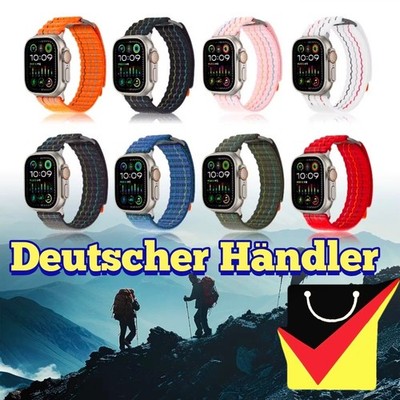 Nylon Armband für Apple iWatch Series 1/2/3 4 5 6 7 SE 8 9 10 11 Ultra 1 2 3