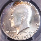 1976 S Kennedy Half Dollar PCGS MS67 Silver, Toned, FREE SHIPPING