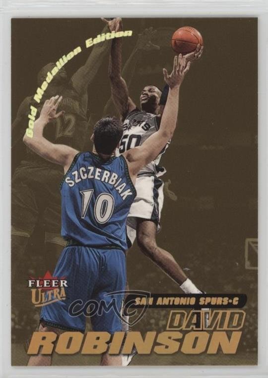 2000-01 Fleer Ultra Gold Medallion David Robinson #117G HOF 2yi