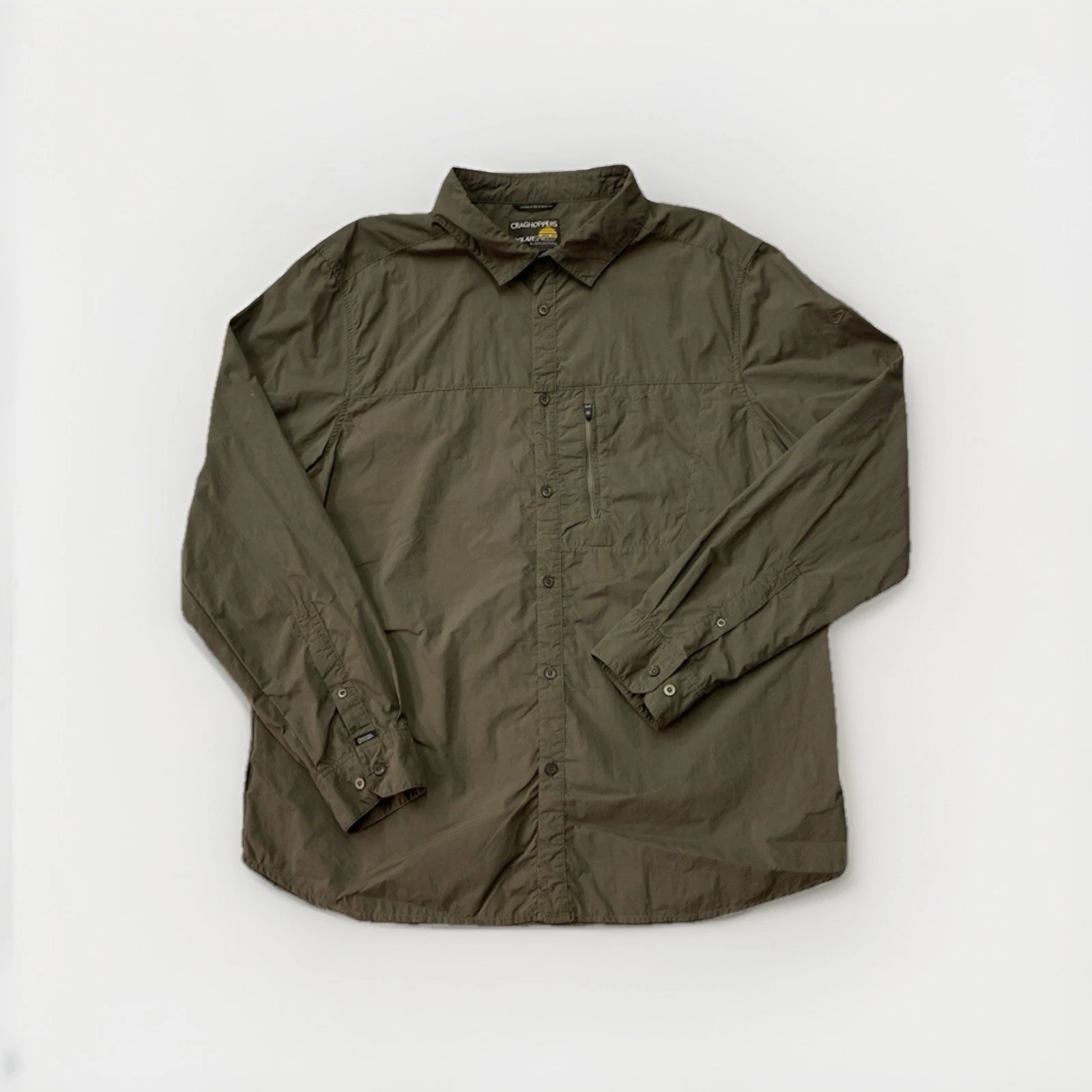 Craghoppers SolarShield Shirt Mens XL National Geographic Hiking Outdoor Green