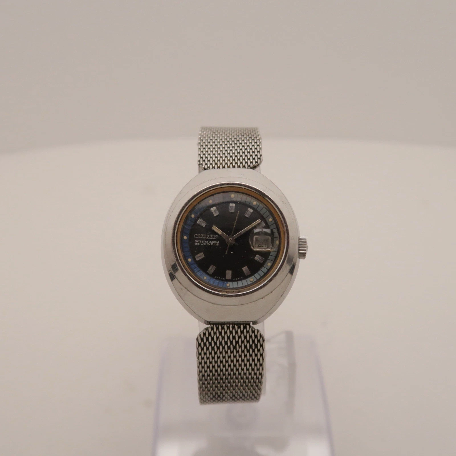 CITIZEN 25J 51804-Y Stretch Manual Wind Women Vintage Watch W401 *WORKING