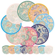 16 Pack Japanese Foldable Hand Fans with 8 Classic Paisley Design, Versatile ...