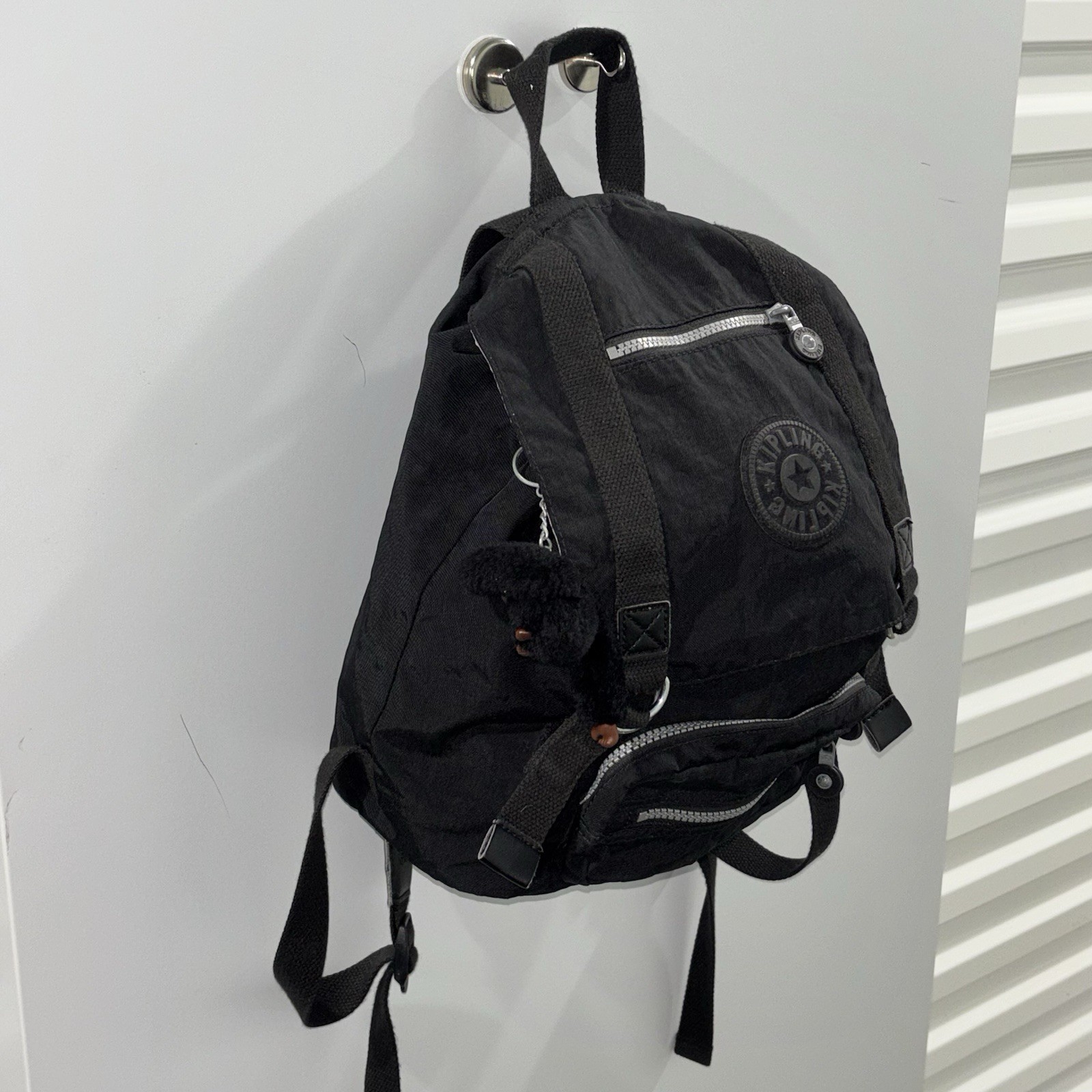 Kipling  Fundamental Backpack Medium Black Drawst… - image 2