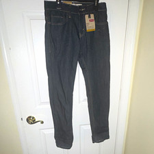 Levi's 511 Boys Slim Fit Tapered Jeans 14 Reg 27x27 Blue Rinse Denim