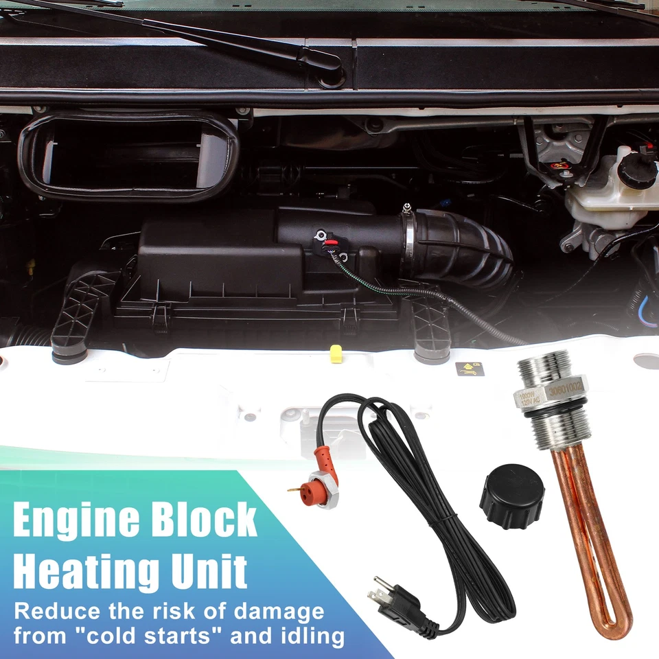 Pack (1) Heater Kit 3C3Z6A051AA for Ford Diesel Engine Block Heater Element - Image 3 of 4