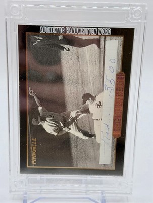 Sports Card Singles Joe DiMaggio Written Word Cut Pinnacle 2025