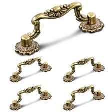 Antique Bronze Cabinet Pulls 3 inch Hole Centers Vintage Drawer Handles