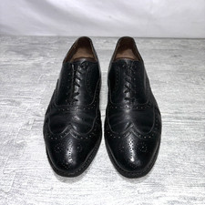 Allen Edmonds McAllister Shoes Size 9 Black Leather wingtip made in USA