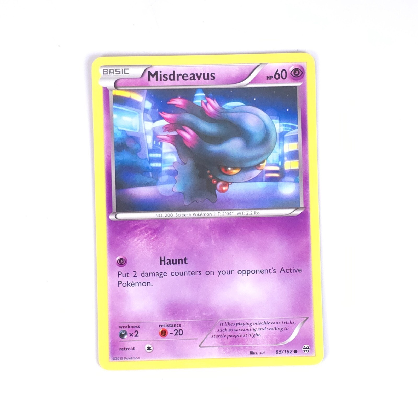Misdreavus 65/162 Pokemon XY - BREAKthrough Common NM