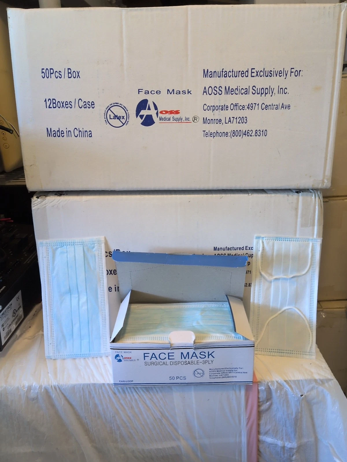 600 3 Ply Ear loop Face Mask Surgical Disposable Masks Case Price