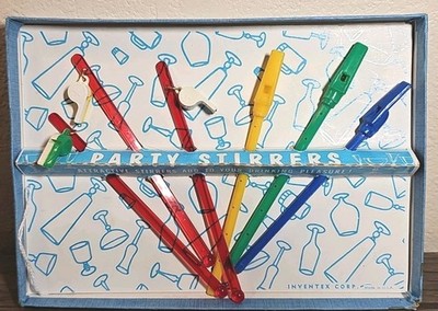 Vintage Cocktail ''Party Stirrers'' by Inventex Corp
