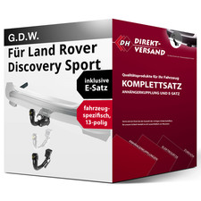Für Discovery Sport L550 5-Sitzer Anhängerkupplung abnehmbar + E-Satz 13pol