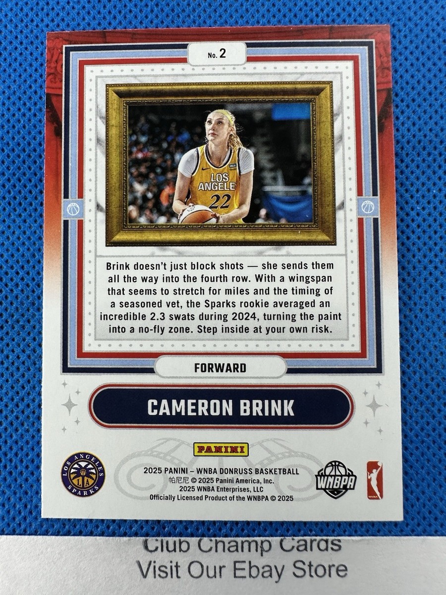 2025 #2 Cameron Brink Panini Donruss WNBA Franchise Features