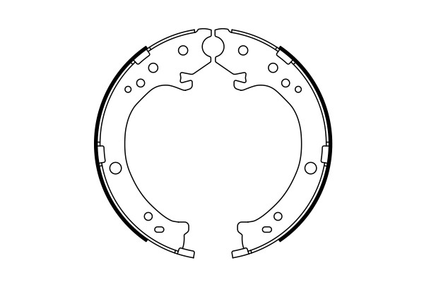 BOSCH 0 986 487 765 Kit ganasce, Freno stazionamento per HONDA,HONDA (DONGFENG)