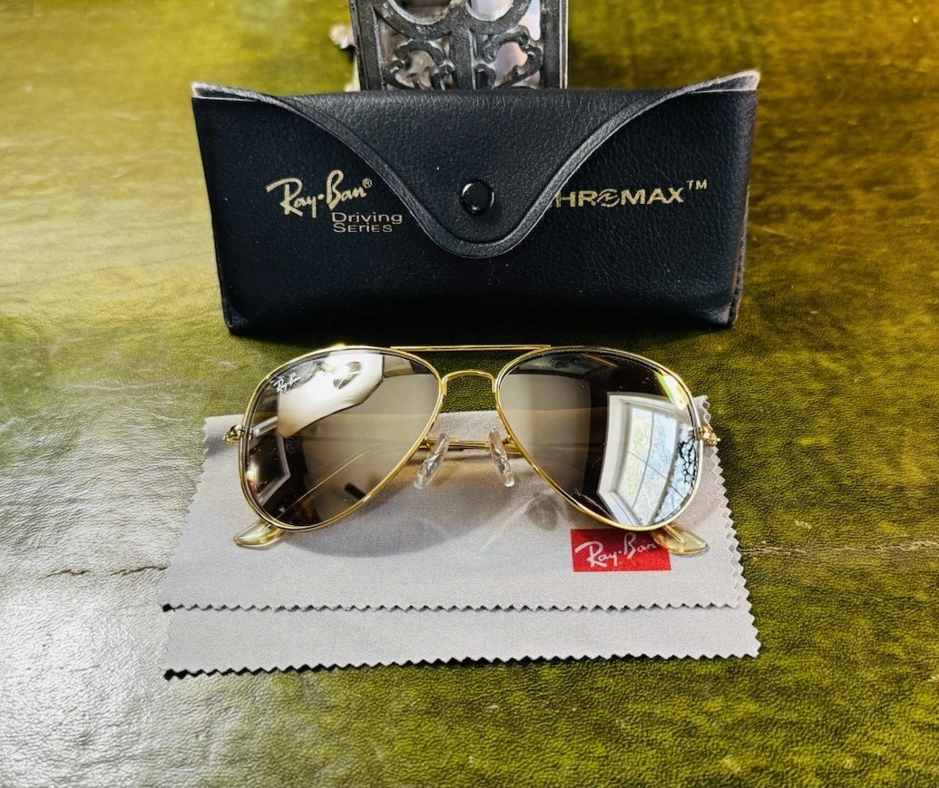 Ray-Ban ゴールド アビエーター ヴィンテージサングラス 度入り Ray-Ban Gold Gold Vintage Sunglasses for sale | eBay