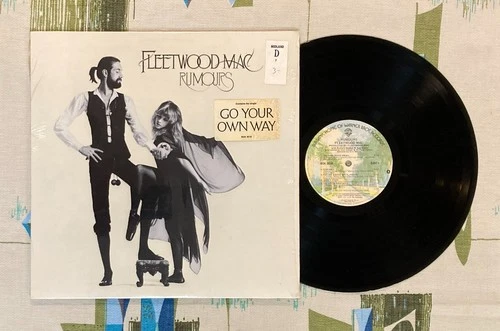 Fleetwood Mac LP Rumours 1977 Shrink Wrap w Hype Sticker Stevie Nicks M/VG+