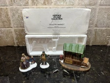 Department 56 #5559-0 Poultry Market set of 3 Heritage Village Accessories Vtg