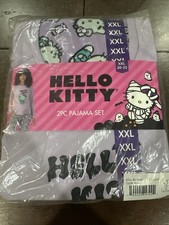 Hello Kitty XXL Women's 2 Piece Long Sleeve Lightweight Pajama Set