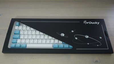 Ducky Keycap Set  | PBT - Double-Shot | weiß | DE Layout | bis zu 100 % Tastatur