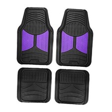  Automotive Floor Mats Purple Climaproof Universal Purple /Black Floor Mat Set