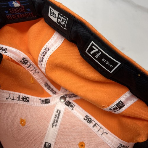 Exclusiva gorra ajustada New Era naranja New York Yankees tonal 59FIFTY para hombre 7 3/4 - Imagen 5 de 9
