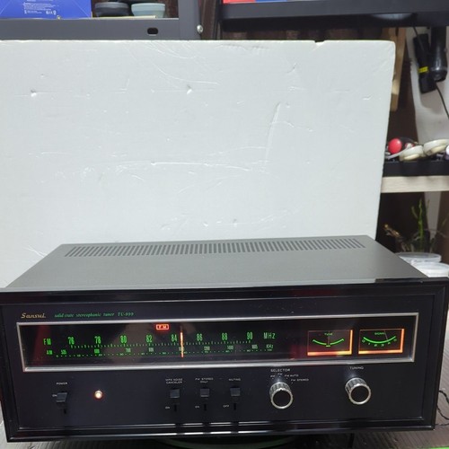 Sansui TU-999 Vintage FM/AM Stereo Tuner Flagship Model Audio Tested Power On OK
