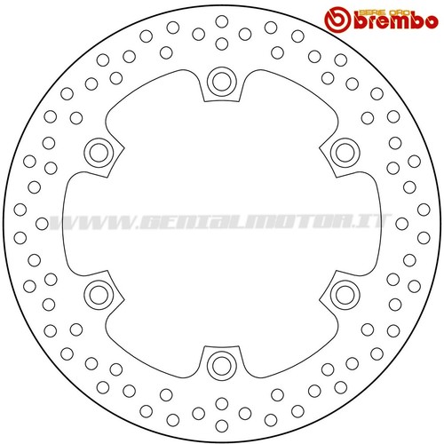 Disque De Frein Brembo Serie Oro Arrière Pour Honda Hornet / S 600 (2000-2006) - Neuf Sous Blister