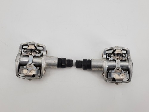 Vintage GT SPD Mountain Bike Pedals Left & Right Silver - Picture 4 of 12