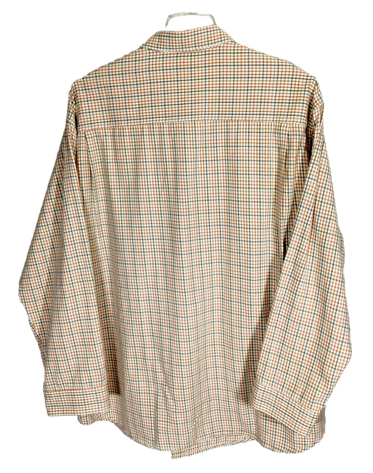 Camisa Columbia Para Hombres 2XL River Lodge Algodón Cuadros Manga Larga Oculta Con Botones Foto 3 de 4