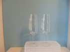 Vintage Set Of 2 1989 Christmas Candle Champagne Glasses — photo 2