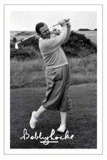 BOBBY LOCKE Signed Autograph PHOTO Gift Signature Print OPEN GOLF