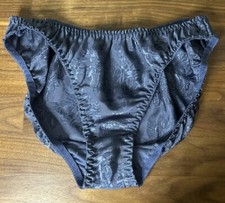 Vtg Panties Bikini High Cut Second Skin Sz Large Tapestry Nylon