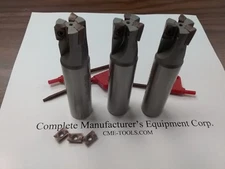 3pcs 90 degree indexable end mill 3/4"x3-1/2"  3 inserts Sandvik R390 #506-SDVK
