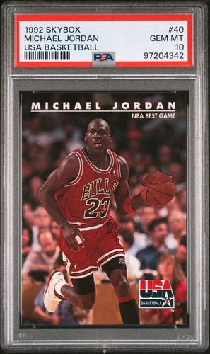 Michael Jordan 1992 Skybox USA Basketball #40 PSA 10 GEM MINT MJ Collector Card