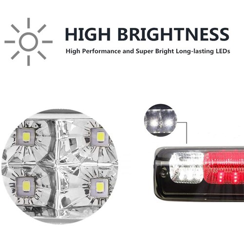 For 2004-2008 Ford F150 LED Third 3rd Brake Light Cargo Lamp Bar Pickup Truck - Picture 3 of 12