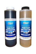 2 Lb Density Expanding Pour Foam, 2 Part Polyurethane Closed Cell Liquid Foam...
