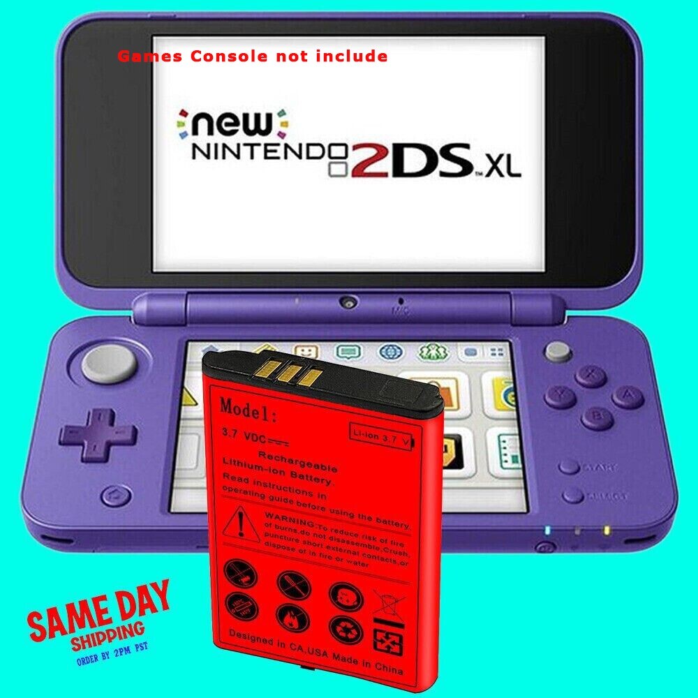 1650mAh Replacement Standard Battery Compatible with Nintendo 2DS XL JAN-001