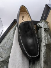 ECCO Men's 570904 Classic Moc 2.0 Black  / Noir Leather Slip-On Loafer