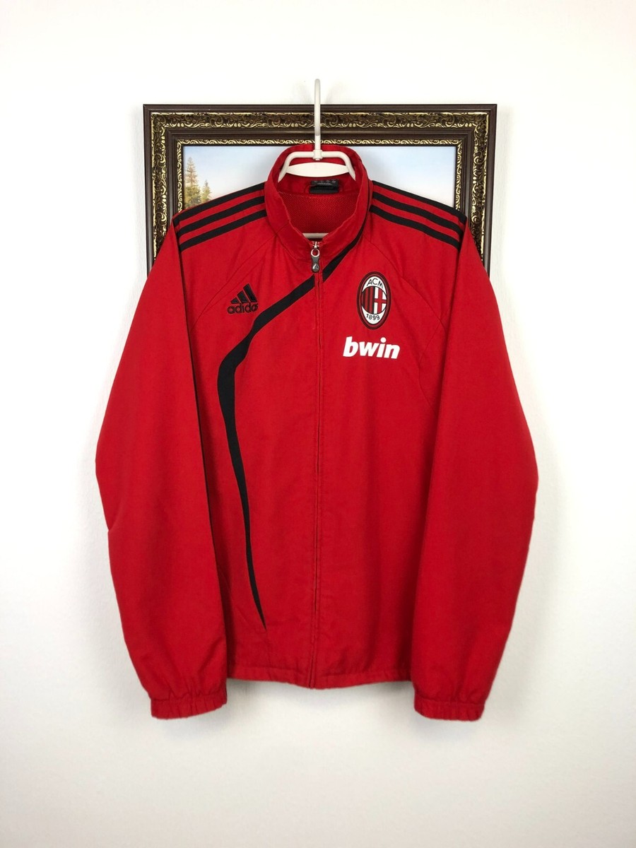 1998-1999 AC Milan ヴィンテージ トラックジャケット M Vintage Adidas AC Milan Football Jacket Soccer Track Top Mens Red