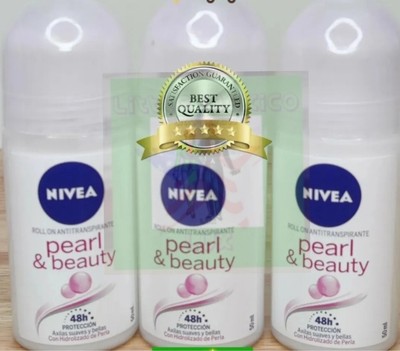 Desodorante Para Mujer Nivea Pearl & Beauty Armpit Roll On Deo 48h (50ml) 3 Pck 
